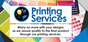 MME Printing Services - Worry no more with your designs as we assure quality to the final product through our printing services.